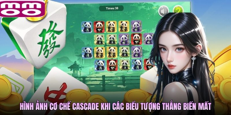 Hình ảnh cơ chế Cascade khi các biểu tượng thắng biến mất